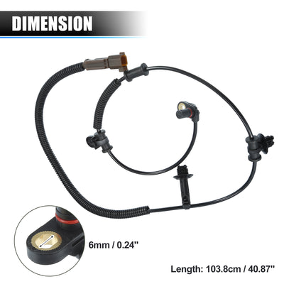 Harfington Front Left or Right ABS Wheel Speed Sensor No.FL3Z2C204A/JL3Z2C204A for Ford F-150 2015-2017