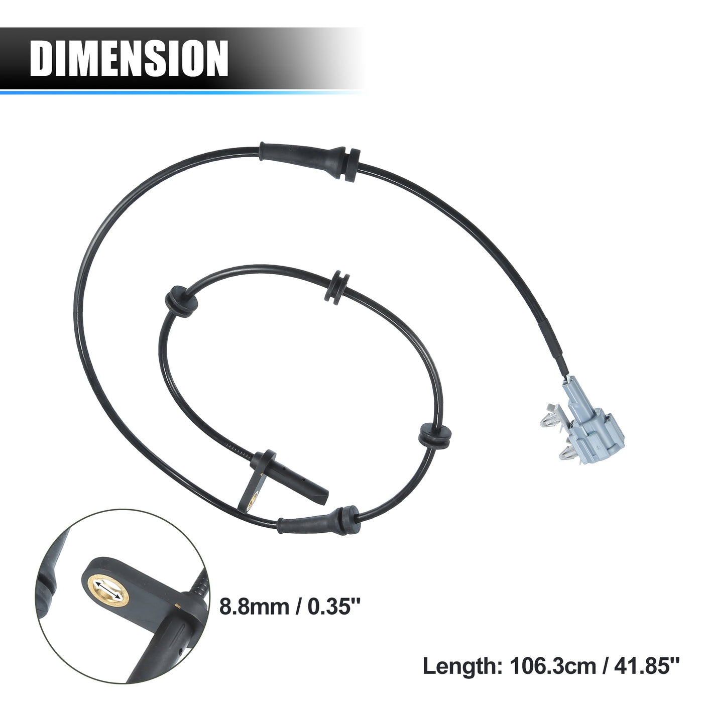 X AUTOHAUX Rear Right ABS Wheel Speed Sensor No.47900EA015 for Nissan Frontier 2005-2019