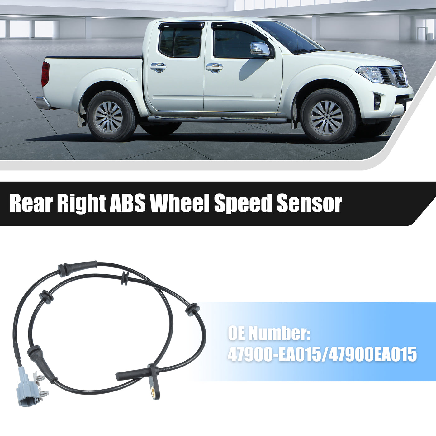 X AUTOHAUX Rear Right ABS Wheel Speed Sensor No.47900EA015 for Nissan Frontier 2005-2019