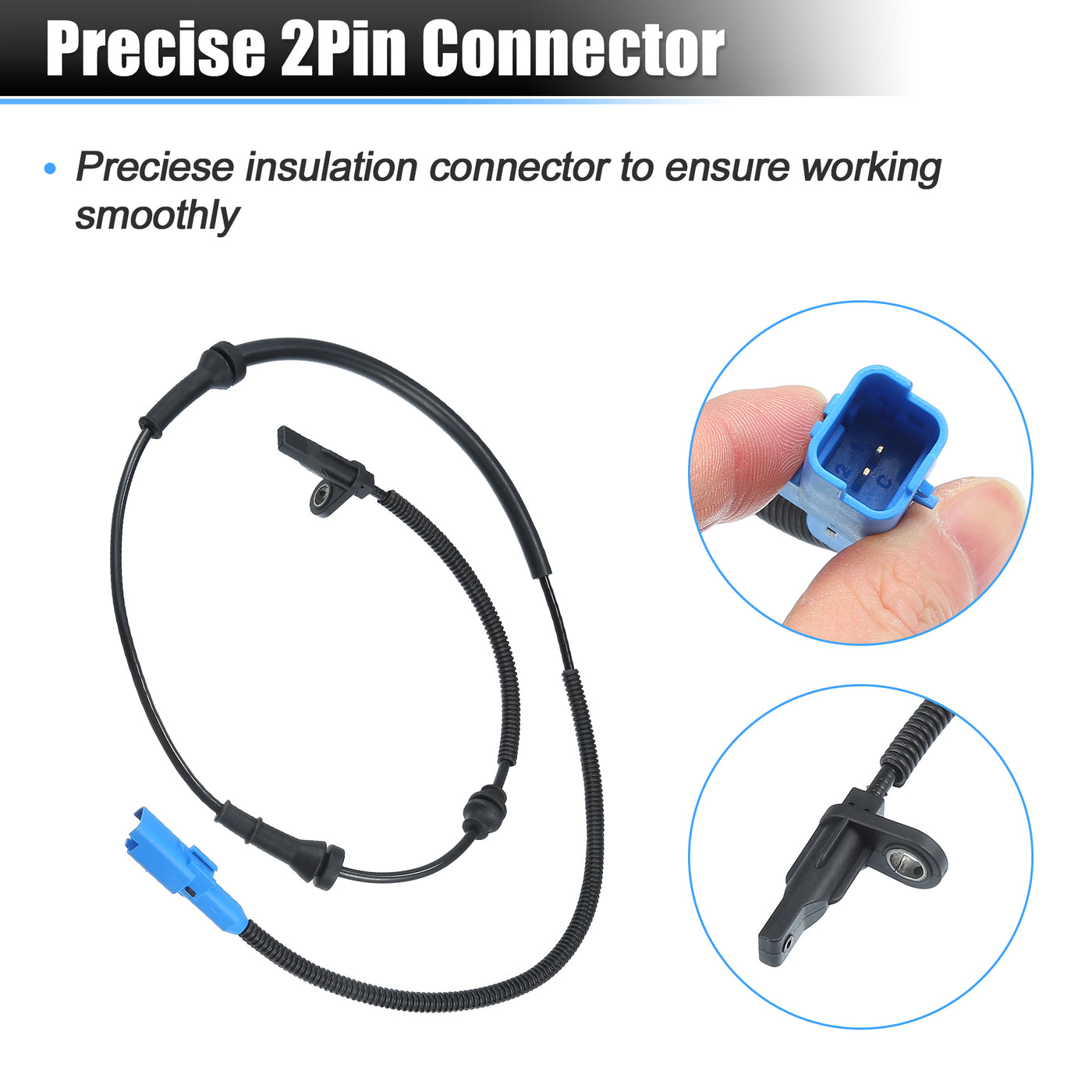 X AUTOHAUX Front Left or Right ABS Wheel Speed Sensor No.9655067880 for PEUGEOT for CITROEN