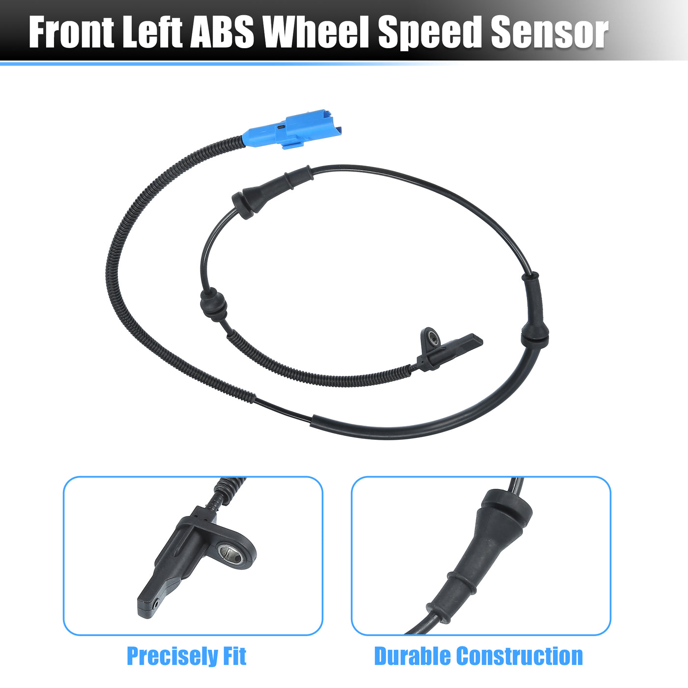 X AUTOHAUX Front Left or Right ABS Wheel Speed Sensor No.9655067880 for PEUGEOT for CITROEN