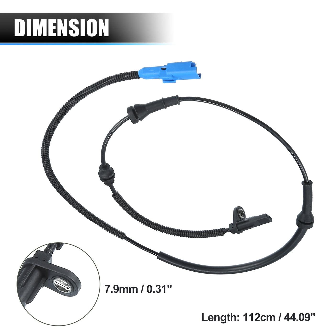 X AUTOHAUX Front Left or Right ABS Wheel Speed Sensor No.9655067880 for PEUGEOT for CITROEN