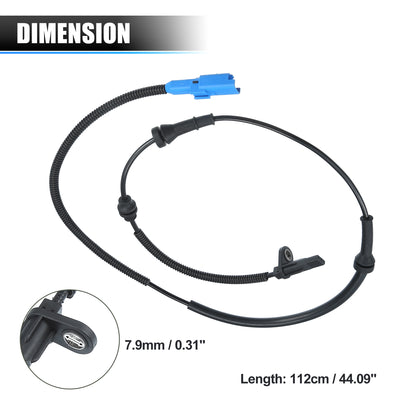 Harfington Front Left or Right ABS Wheel Speed Sensor No.9655067880 for PEUGEOT for CITROEN