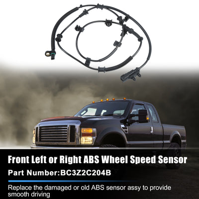 Harfington Front Left or Right ABS Wheel Speed Sensor No.BC3Z2C204B for Ford F250 F350 F450 F550 2011-2012