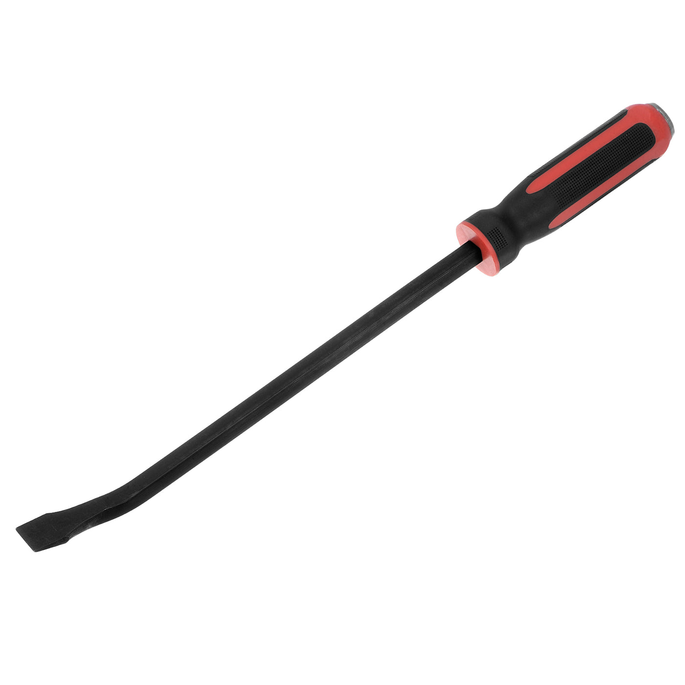 Harfington Angled Tip Pry Bar 18 Inch Curved Screwdriver Pry Bar with Strike Cap Handle