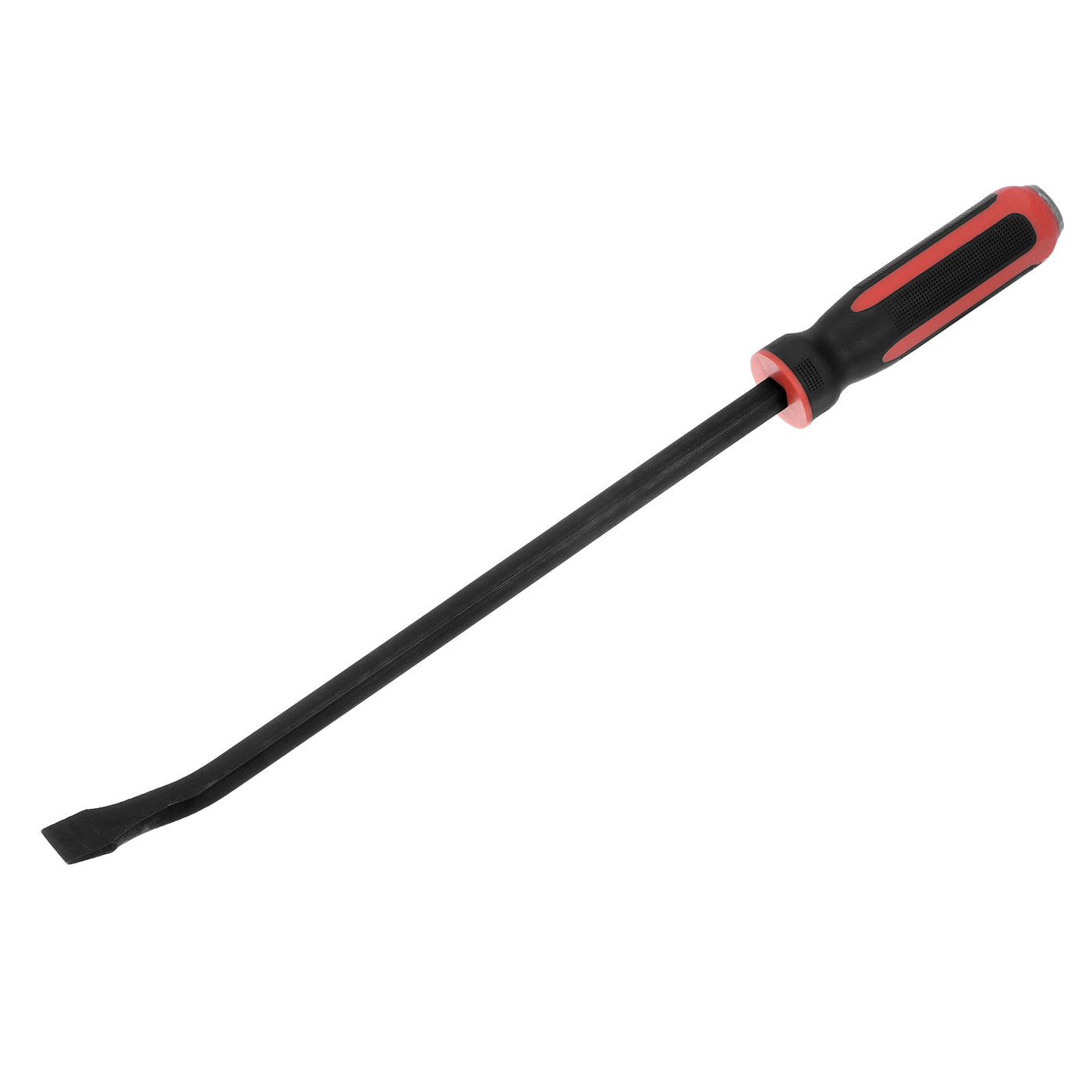 Harfington Angled Tip Pry Bar 24 Inch Curved Screwdriver Pry Bar with Strike Cap Handle