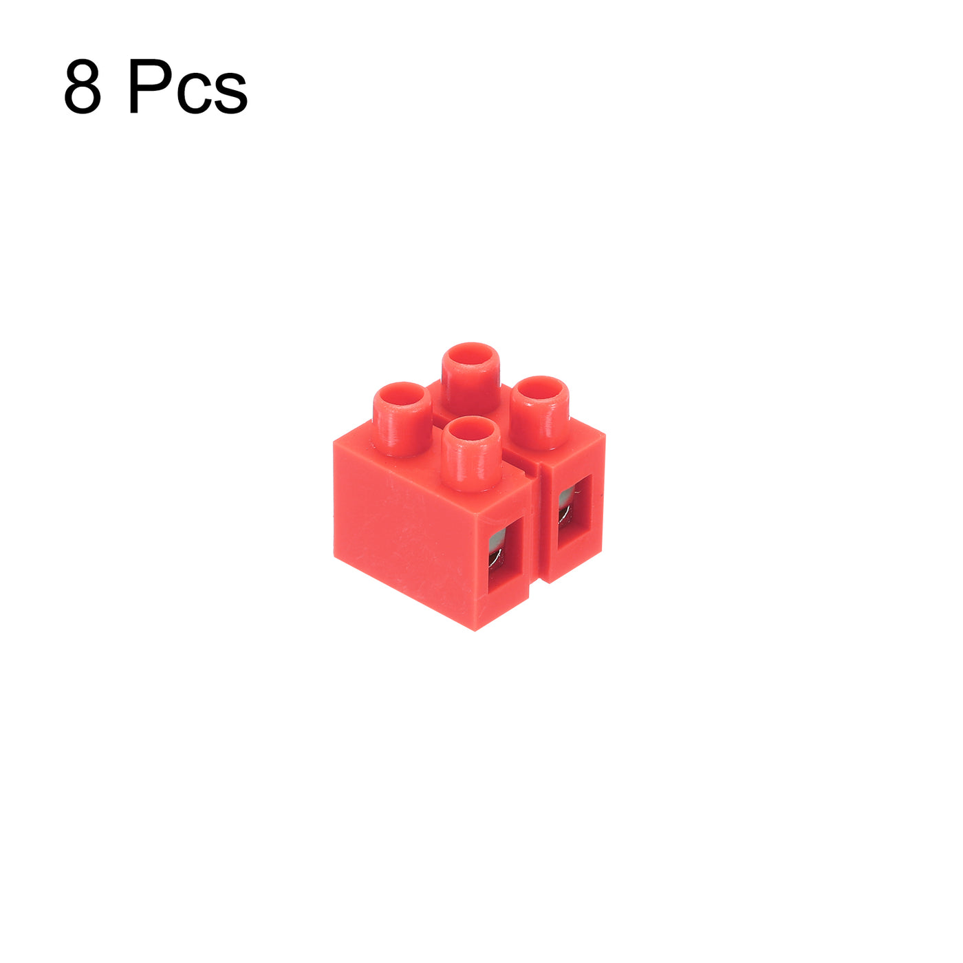 Harfington Terminal Block 5 Positions 600V 36A Dual Row Screw Terminal Strip Blocks  Terminals Barrier Strip Wire Connector 8Pcs