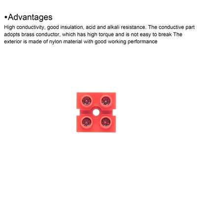 Harfington Terminal Block 5 Positions 600V 36A Dual Row Screw Terminal Strip Blocks  Terminals Barrier Strip Wire Connector 8Pcs