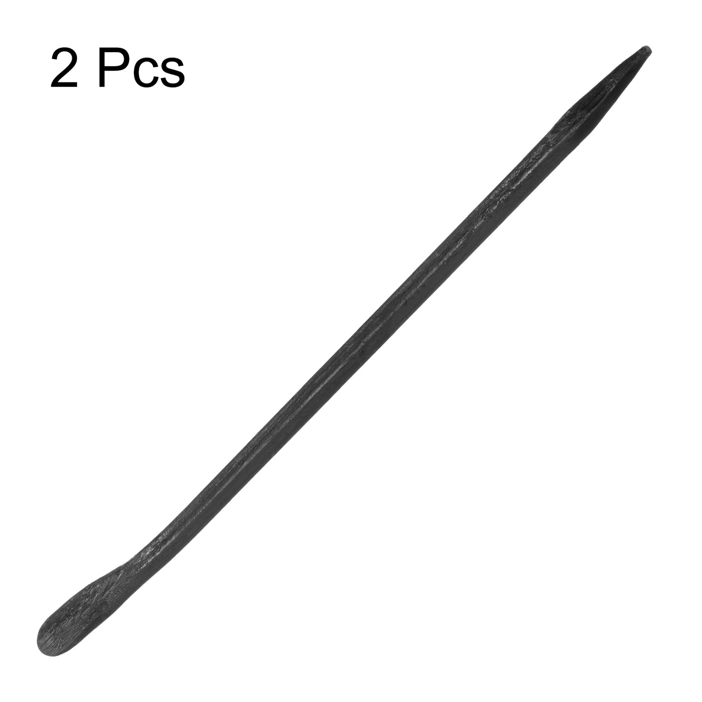 Harfington 2pcs Line-Up Pry Bar 22" Length 0.6" Rod Dia Hexagonal Steel Crowbar Sleever Bar