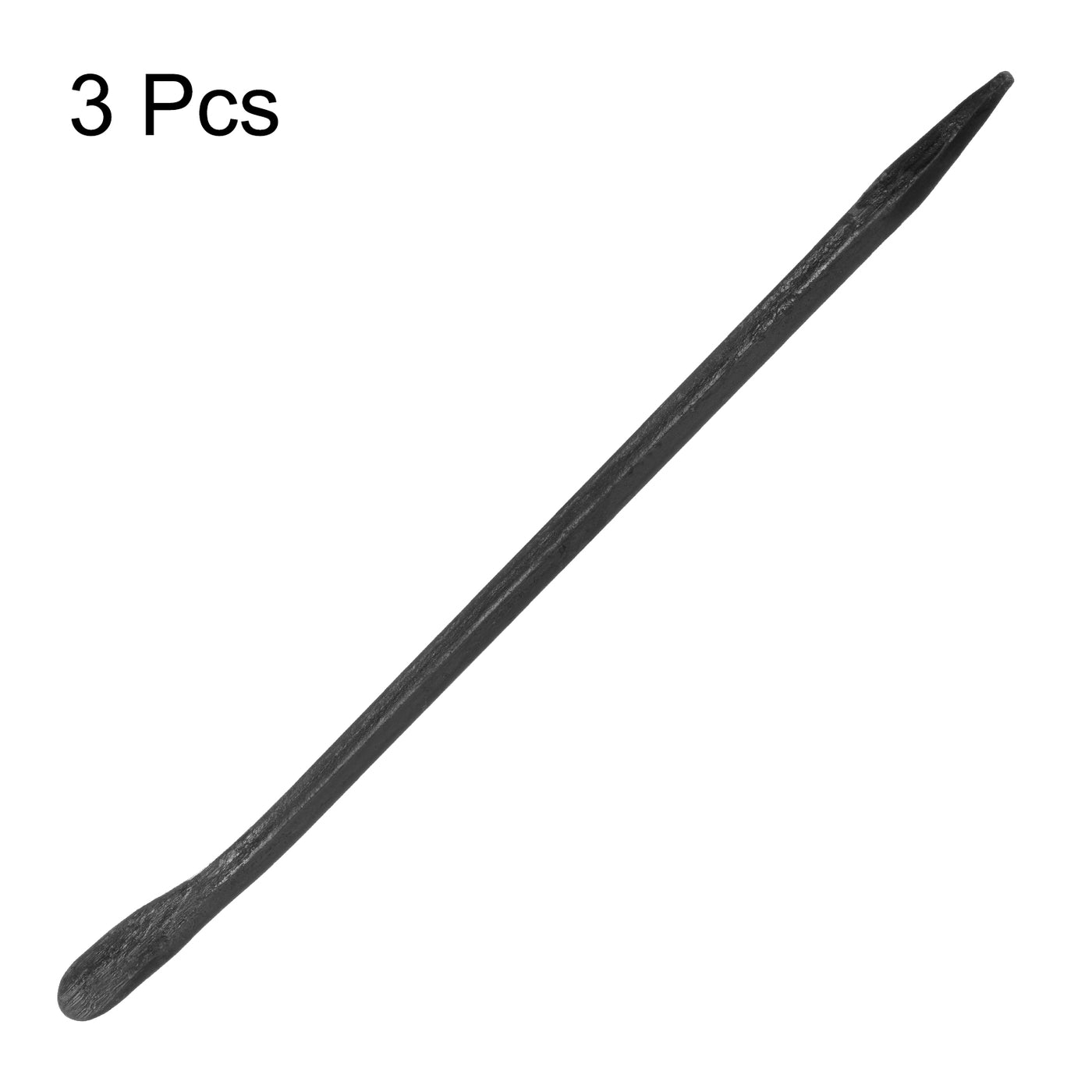 Harfington 3pcs Line-Up Pry Bar 22" Length 0.6" Rod Dia Hexagonal Steel Crowbar Sleever Bar