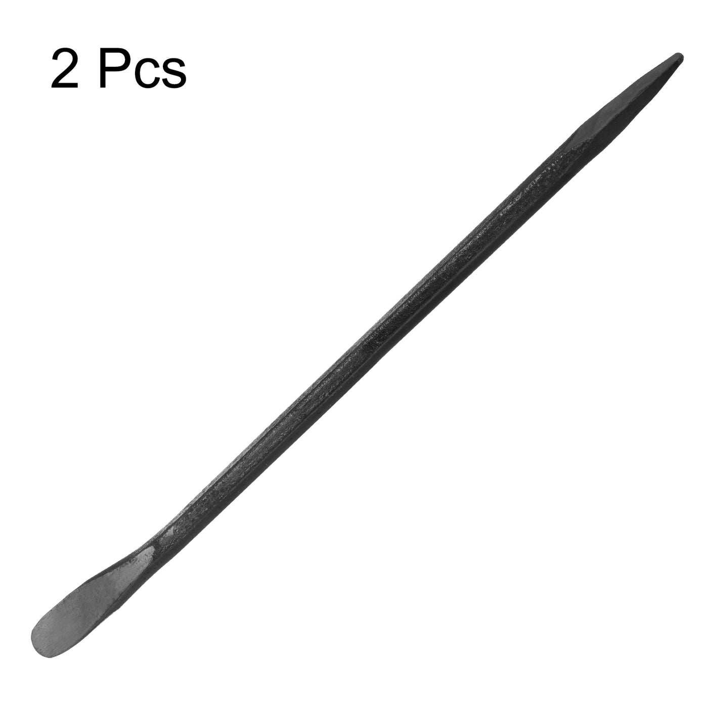 Harfington 2pcs Line-Up Pry Bar 22" Length 0.7" Rod Dia Hexagonal Steel Crowbar Sleever Bar