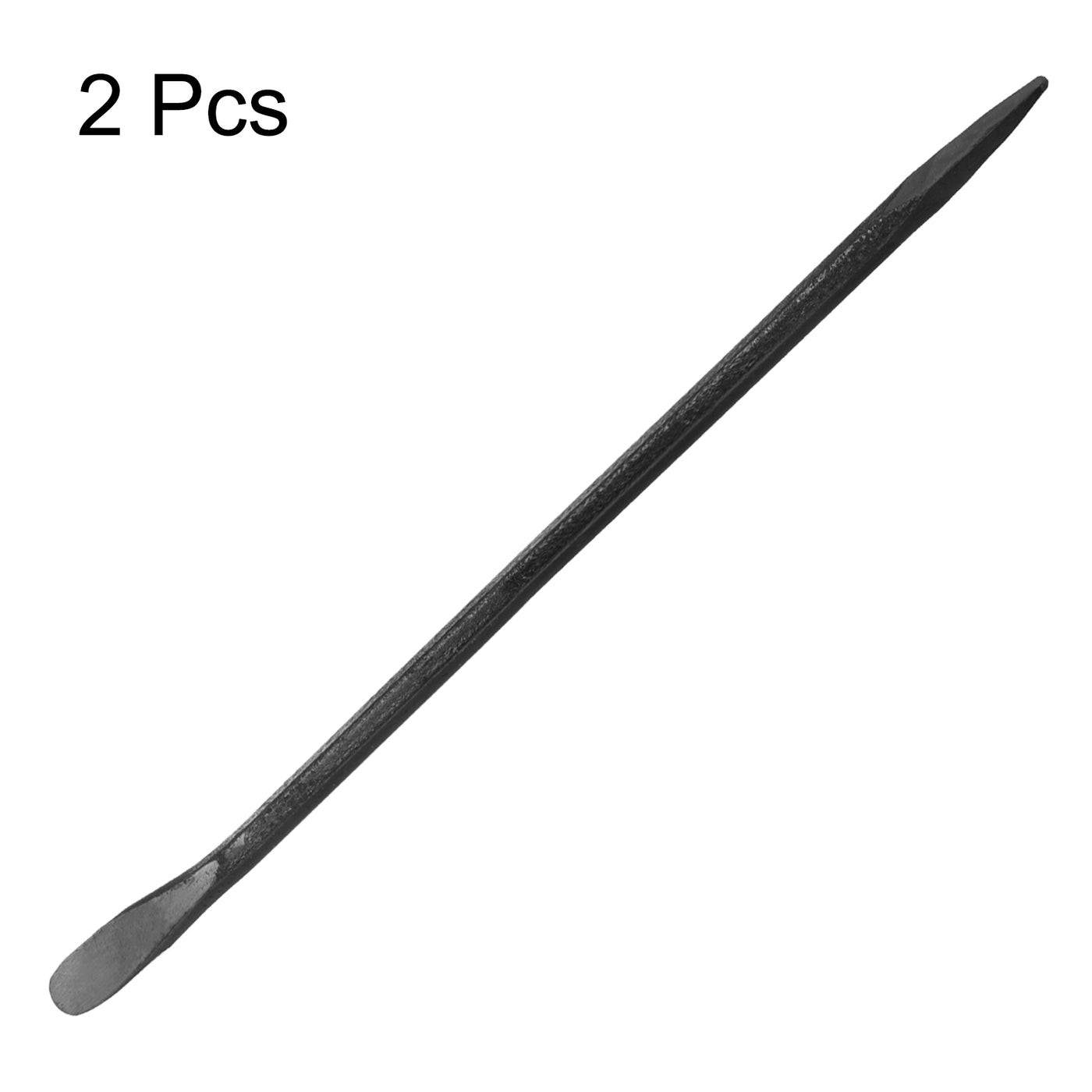 Harfington 2pcs Line-Up Pry Bar 30" Length 0.7" Rod Dia Hexagonal Steel Crowbar Sleever Bar