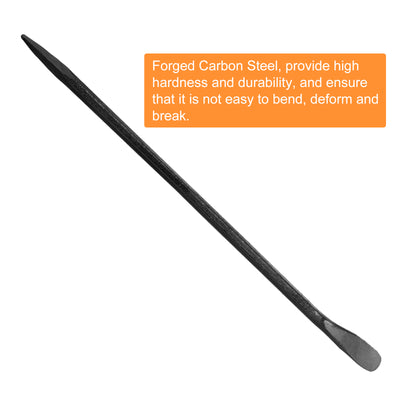 Harfington 2pcs Line-Up Pry Bar 37" Length 0.7" Rod Dia Hexagonal Steel Crowbar Sleever Bar