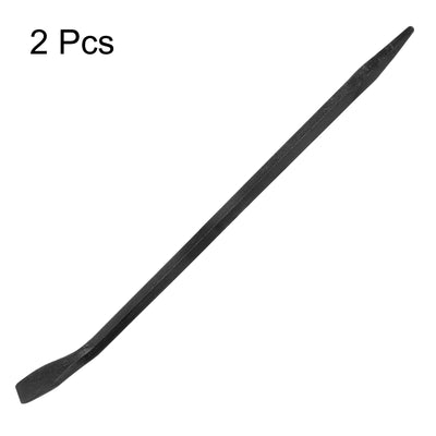 Harfington 2pcs Line-Up Pry Bar 37" Length 0.8" Rod Dia Hexagonal Steel Crowbar Sleever Bar