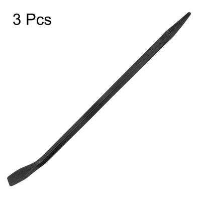 Harfington 3pcs Line-Up Pry Bar 37" Length 0.8" Rod Dia Hexagonal Steel Crowbar Sleever Bar