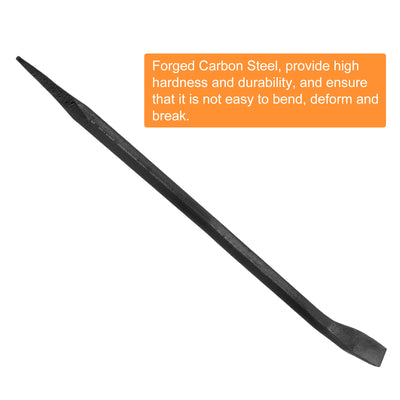 Harfington Line-Up Pry Bar 37" Length 0.79" Rod Dia Hexagonal Steel Crowbar Sleever Bar