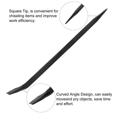 Harfington Line-Up Pry Bar 37" Length 0.79" Rod Dia Hexagonal Steel Crowbar Sleever Bar