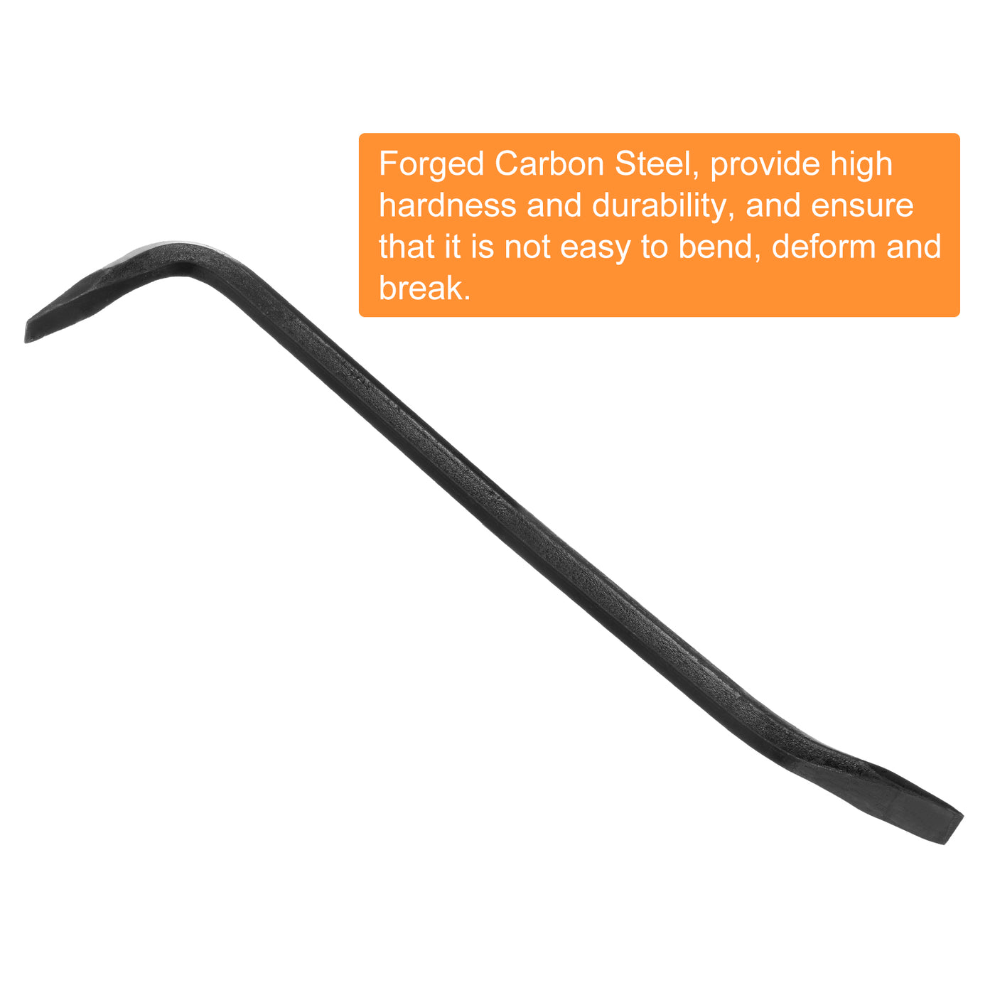 Harfington Line-Up Pry Bar 20" Length 0.7" Dia Hex Steel Crowbar Sleever Bar with 90° Head