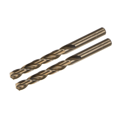 Harfington Uxcell 11.1mm Drilling Dia Straight Shank High Speed Steel Cobalt Twist Drill Bit 2pcs