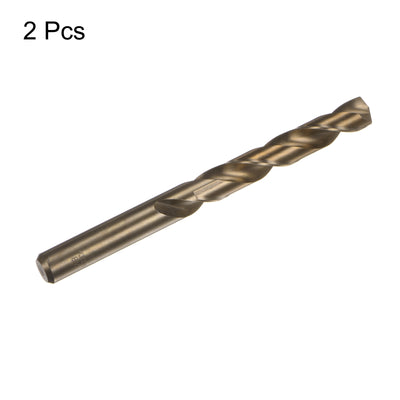 Harfington Uxcell 12.8mm Drilling Dia Straight Shank High Speed Steel Cobalt Twist Drill Bit 2pcs