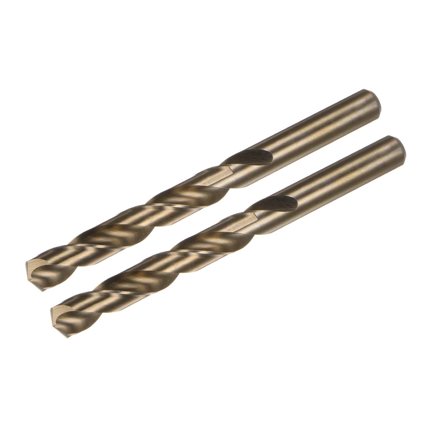 uxcell Uxcell 12.8mm Drilling Dia Straight Shank High Speed Steel Cobalt Twist Drill Bit 2pcs