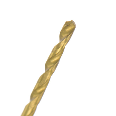 Harfington Uxcell High Speed Steel Twist Drill Bit 1.3mm Fully Ground Titanium Coated 36 Pcs