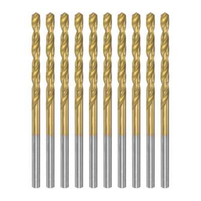 Harfington Uxcell High Speed Steel Twist Drill Bit 2.9mm Fully Ground Titanium Coated 24 Pcs