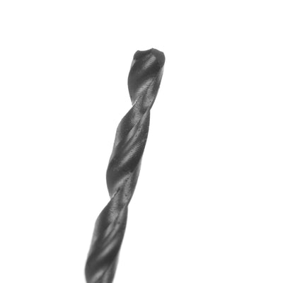 Harfington Uxcell High Speed Steel Lengthen Twist Drill Bit 2mm Black Oxide Round Shank 12Pcs