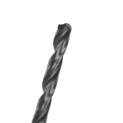 Harfington Uxcell High Speed Steel Lengthen Twist Drill Bit 2.5mm Black Oxide Round Shank 4Pcs