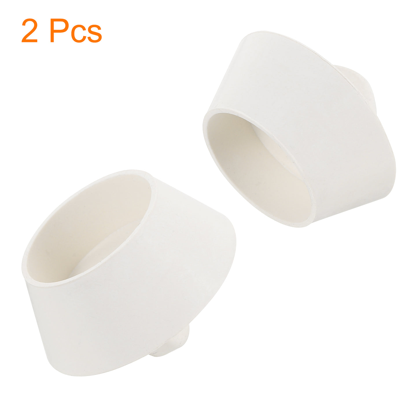 uxcell Uxcell 2pcs Rubber Drain Stopper Bathtub Drain Plug Fits 1 Inch to 1-3/8 Inch, White