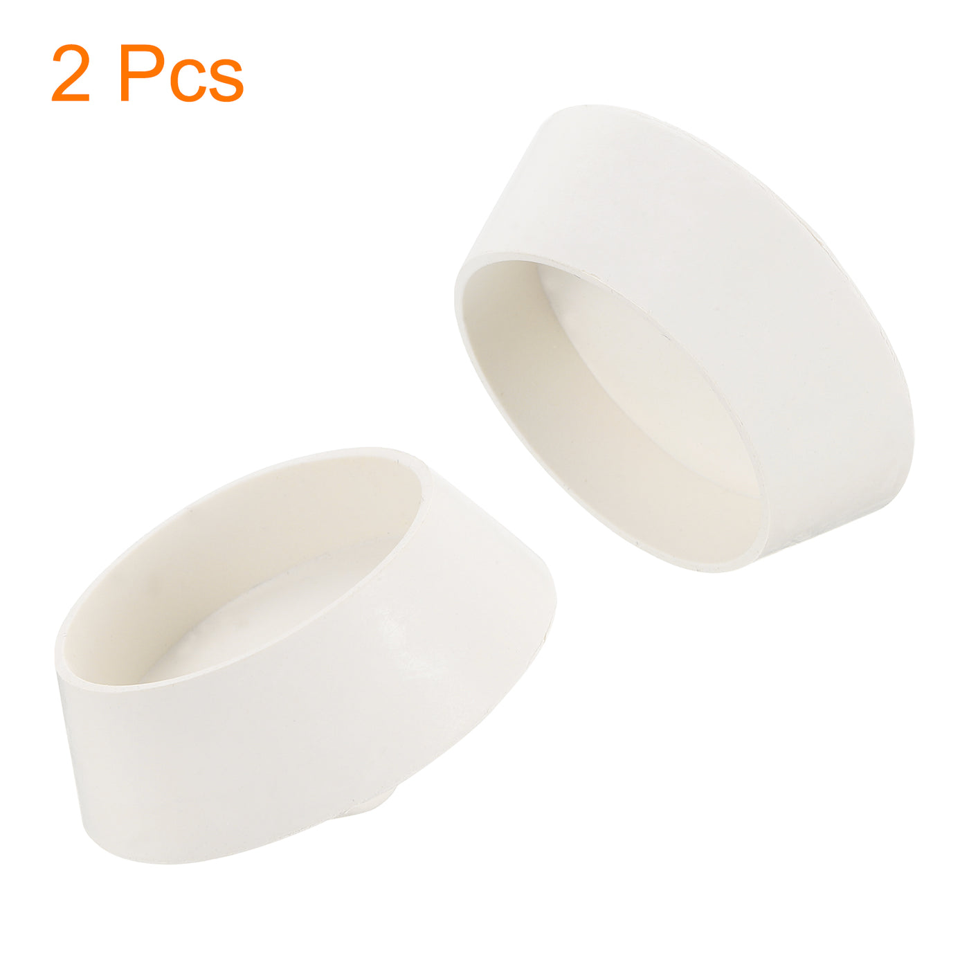 uxcell Uxcell 2pcs Rubber Drain Stopper Bathtub Plug Fits 1-1/2 Inch to 1-3/4 Inch, White