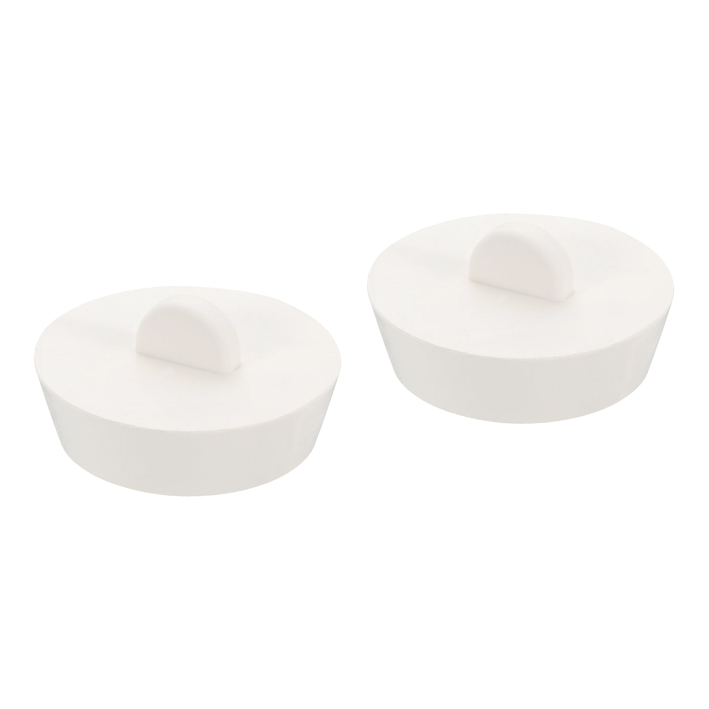 uxcell Uxcell 2pcs Rubber Drain Stopper Bathtub Drain Plug Fits 1-3/4 Inch to 2 Inch, White