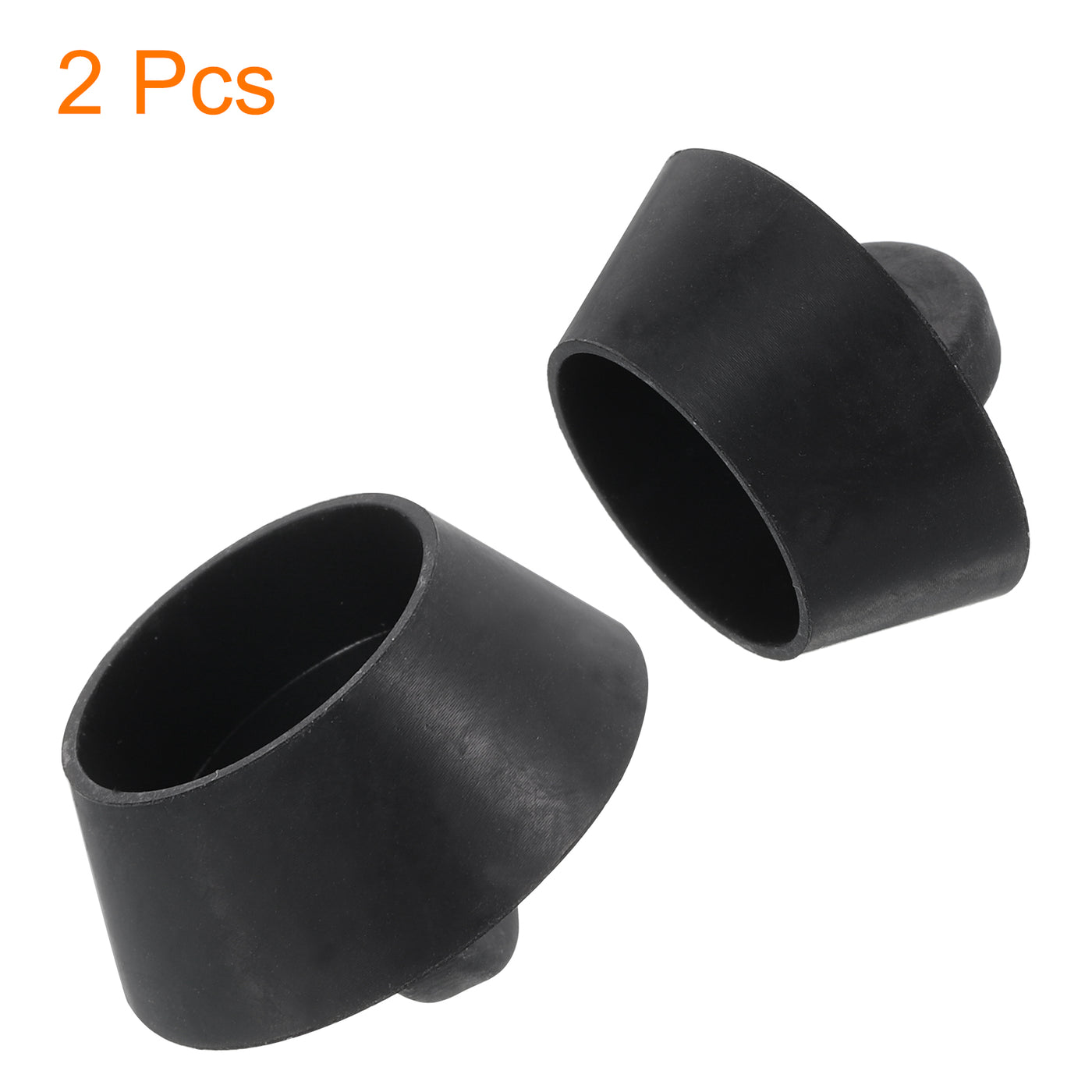 uxcell Uxcell 2pcs Rubber Drain Stopper Bathtub Drain Plug Fits 1 Inch to 1-3/8 Inch, Black