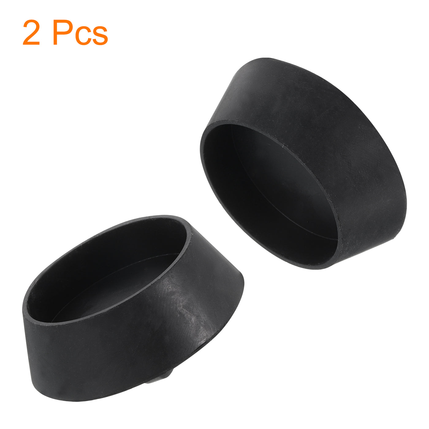 uxcell Uxcell 2pcs Rubber Drain Stopper Bathtub Plug Fits 1-1/2 Inch to 1-3/4 Inch, Black