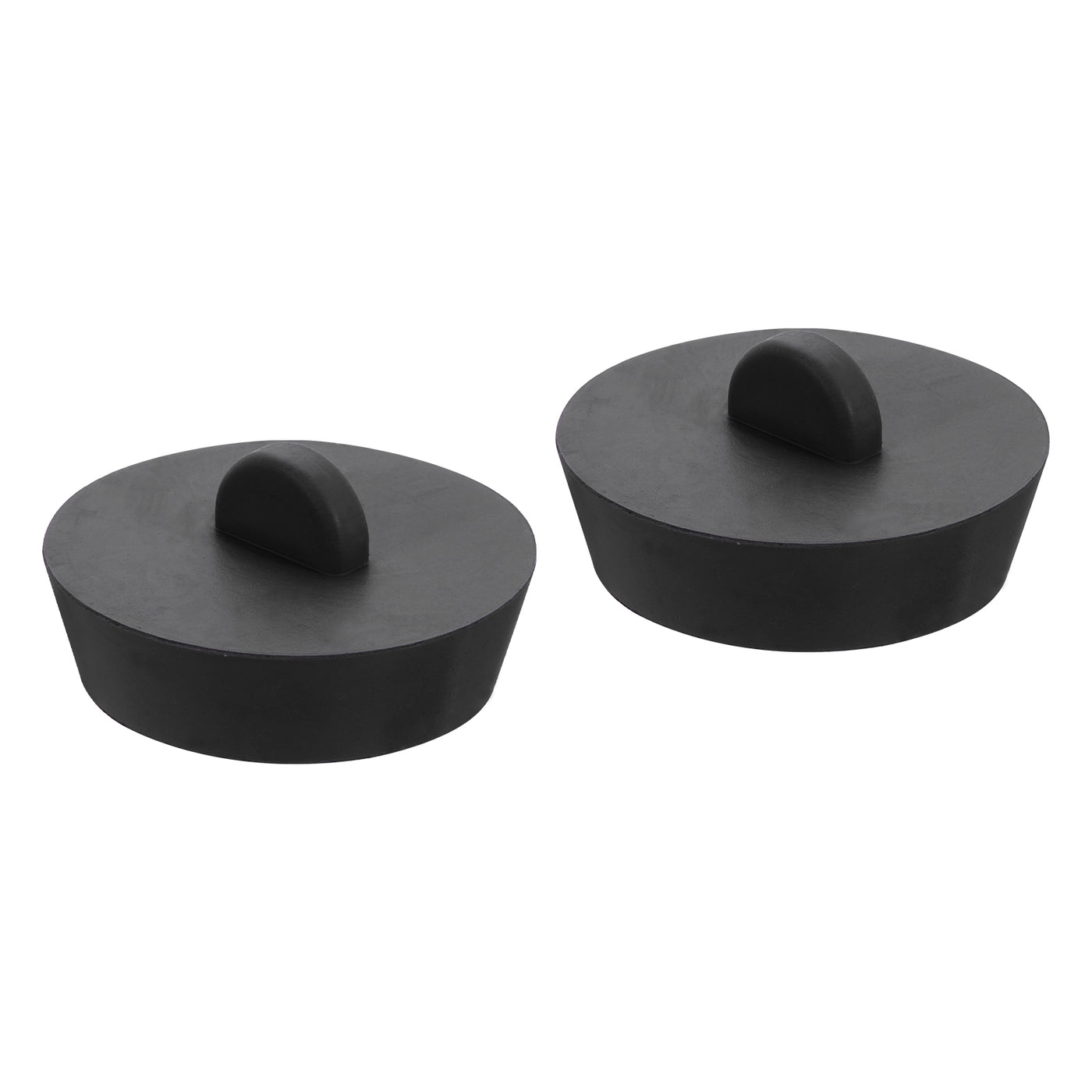 uxcell Uxcell 2pcs Rubber Drain Stopper Bathtub Drain Plug Fits 1-3/4 Inch to 2 Inch, Black