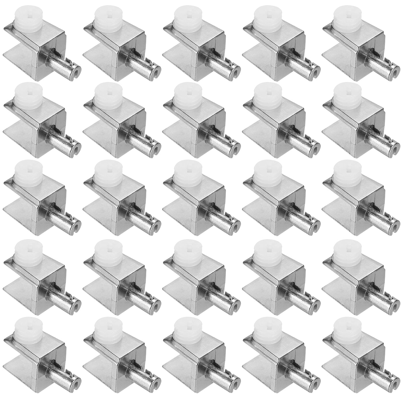 uxcell Uxcell Glass Shelf Bracket Pegs, 80Pcs Adjustable Glass Clamps for 3-8mm Tempered Glass