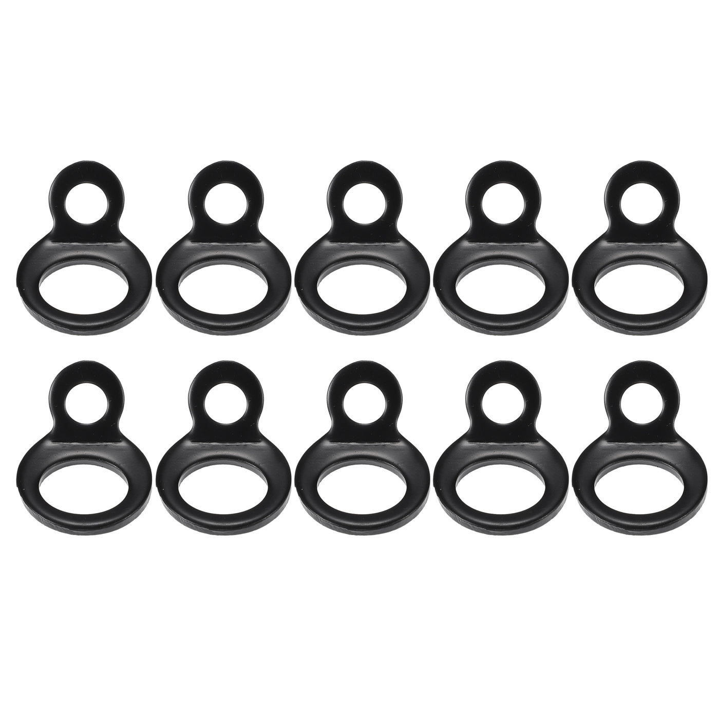 TUCKBOLD Automotive Tie Down Strap Rings Multi-Purpose | Anchors Hooks Black 10 Pcs