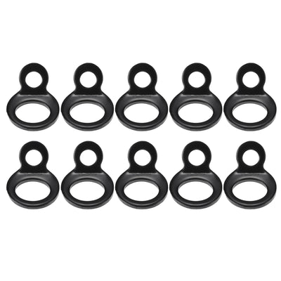 Harfington Automotive Tie Down Strap Rings Multi-Purpose | Anchors Hooks Black 10 Pcs