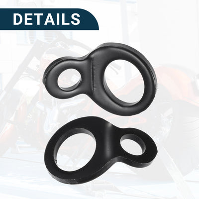 Harfington Automotive Tie Down Strap Rings Multi-Purpose | Anchors Hooks Black 4 Pcs