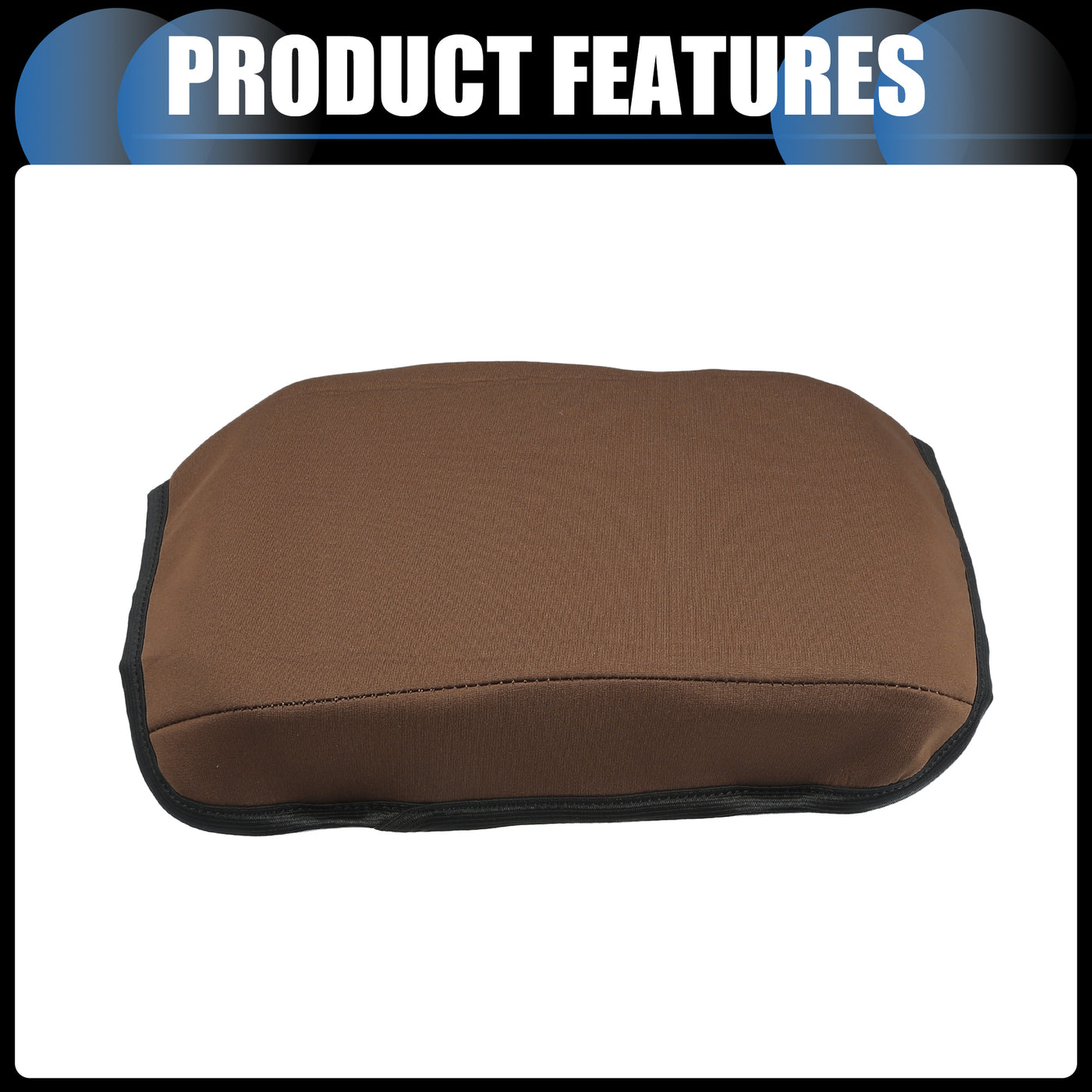 INFINAUTO Armrest Protector Cover Pad, for Infiniti Q50 2013-2021 Neoprene Fabric Deep Brown, 1 Pc