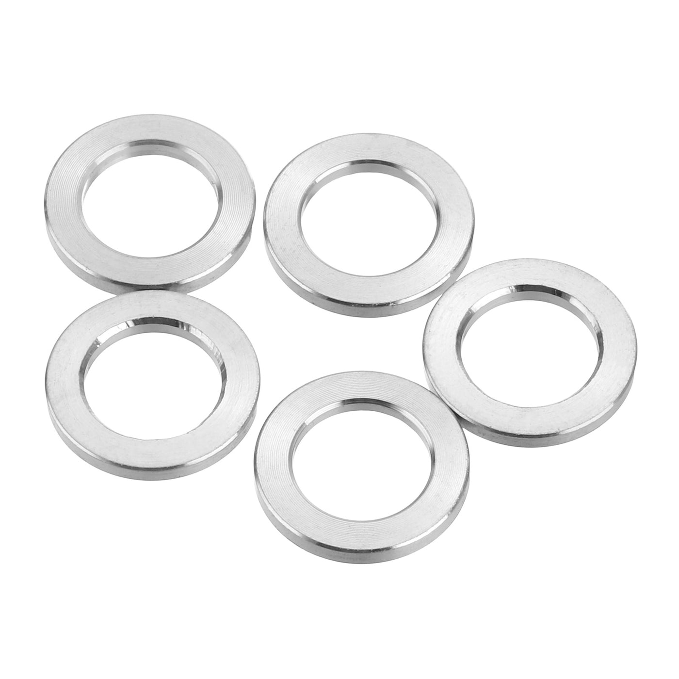 uxcell Uxcell 5 Pcs M8 Titanium Flat Washer Metric Flat Washer Silver