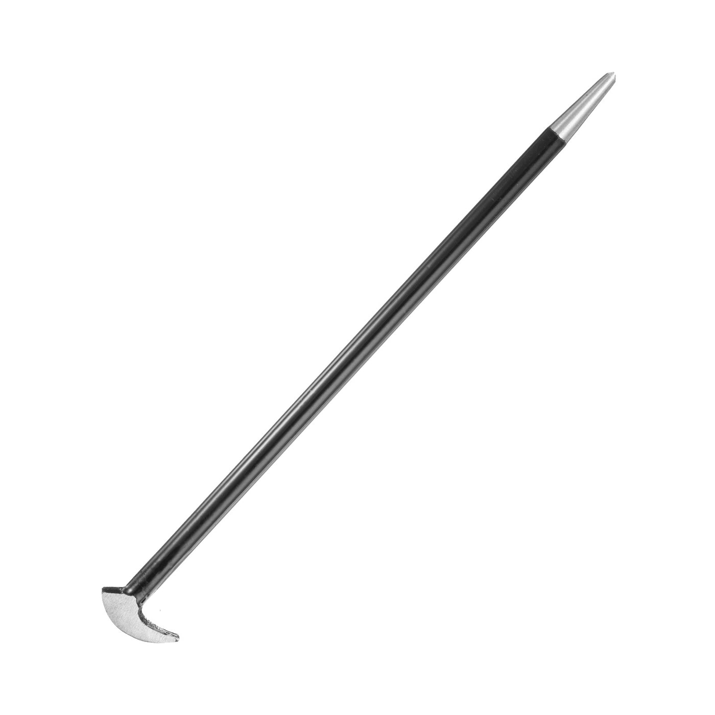 Harfington Rolling Head Pry Bar 12" Length 0.4" Rod Dia Steel Lady-foot Bar Heel Pry Bars