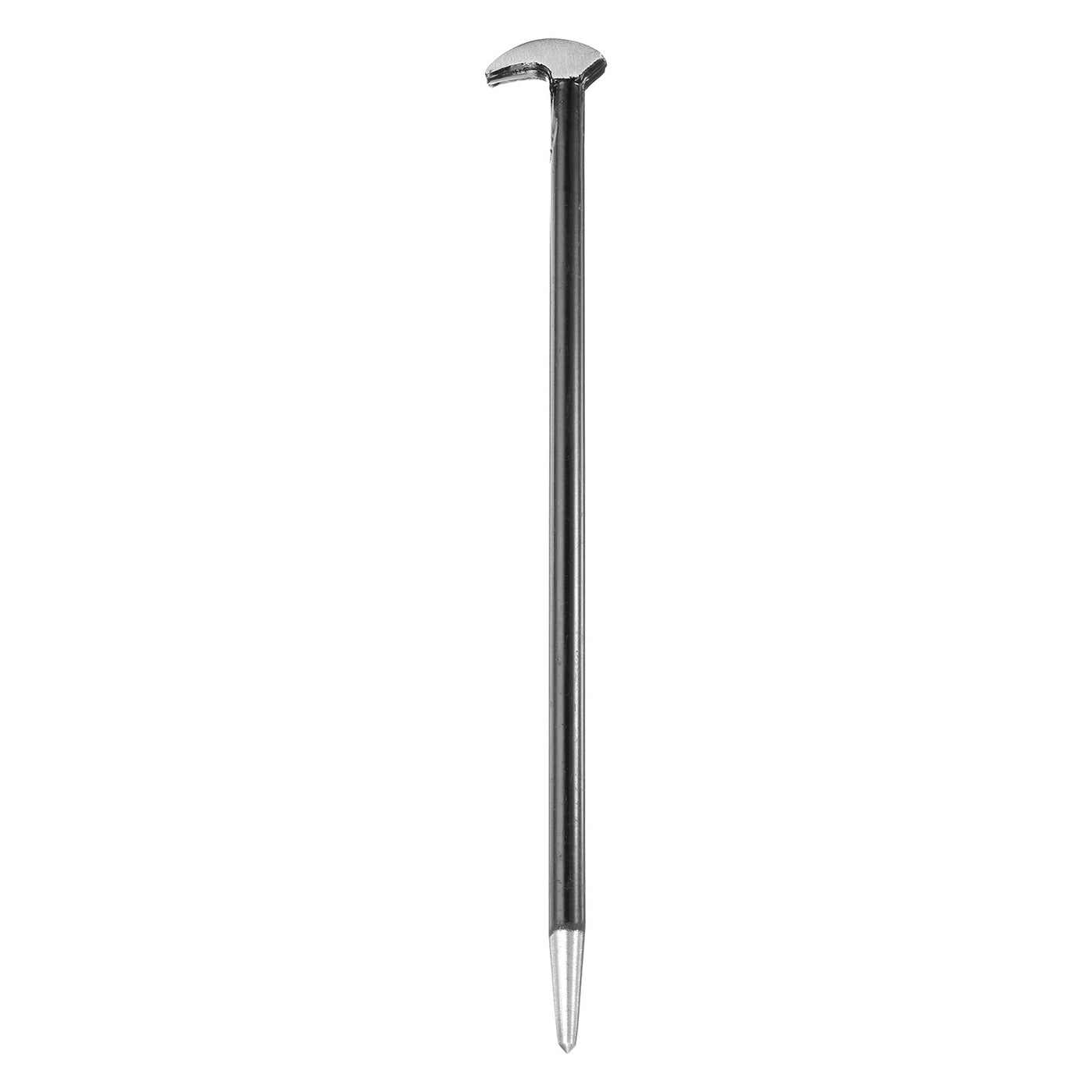 Harfington Rolling Head Pry Bar 12" Length 0.4" Rod Dia Steel Lady-foot Bar Heel Pry Bars