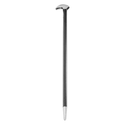 Harfington Rolling Head Pry Bar 12" Length 0.4" Rod Dia Steel Lady-foot Bar Heel Pry Bars