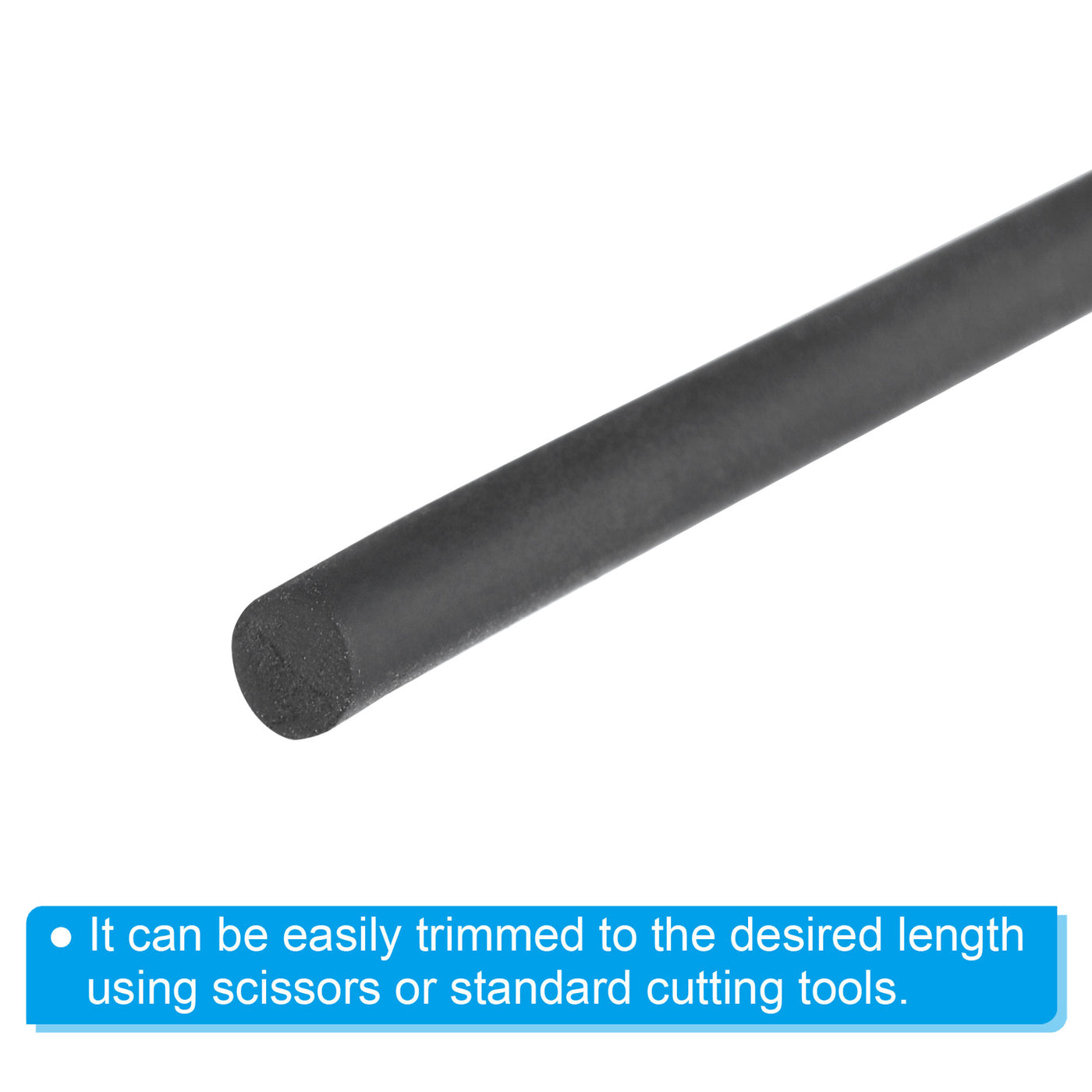 Harfington 4/32 Inch x 65.6 Feet Backer Rod, Rubber Rope Caulk Crack Gaps Joint Filler Roll Seal Weather Strip for Home Construction, Black