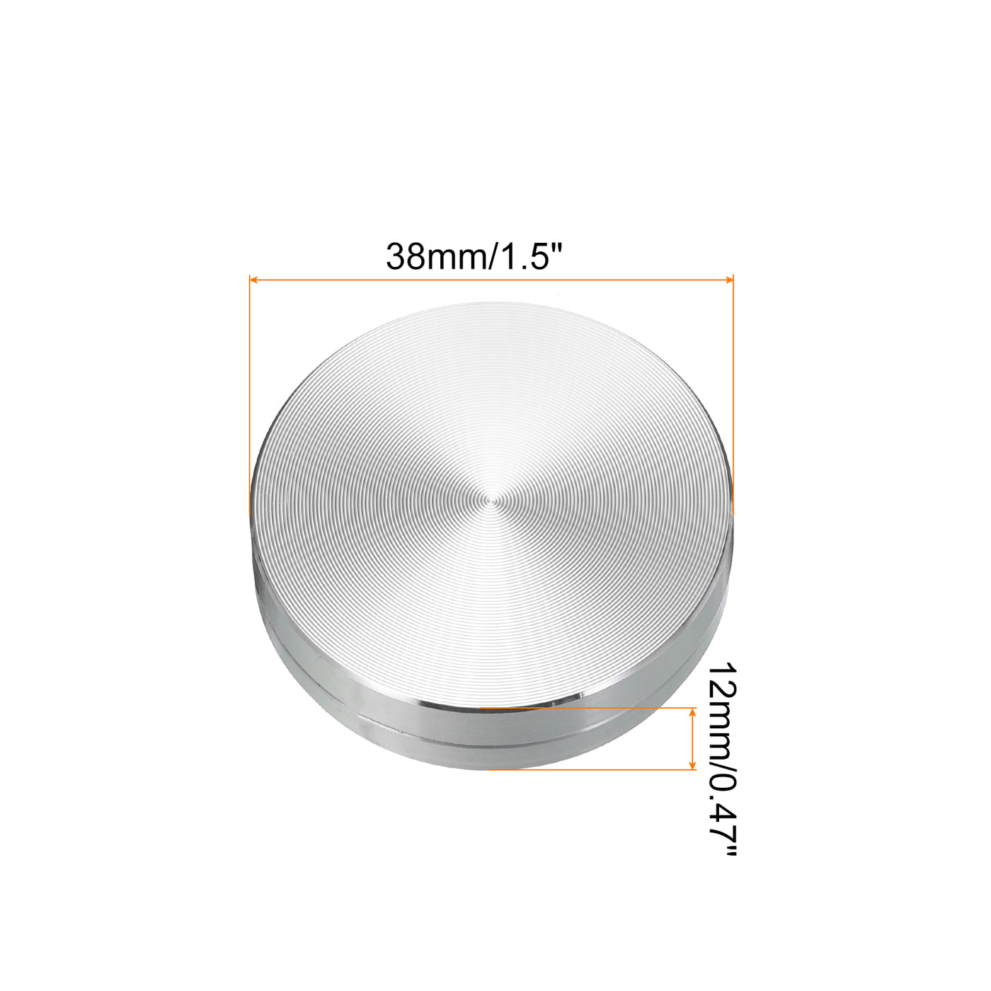 Harfington 1.5" Rotating Swivel Stand with Steel Ball Lazy Susan M5 One Screw Hole 0.47"