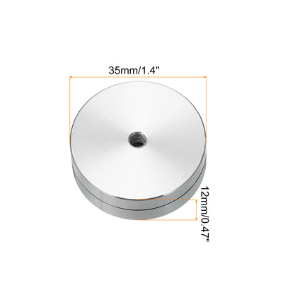 Harfington 1.4" Rotating Swivel Stand with Steel Ball Lazy Susan M5 Two Screw Hole 0.47"