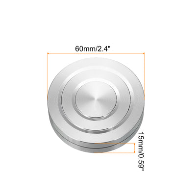 Harfington 2.4" Rotating Swivel Stand with Steel Ball Lazy Susan Two Sided Groove 0.59"