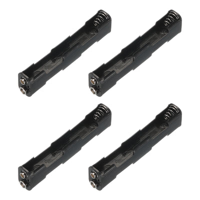 Harfington Battery Holder Box 4 x AA, 4 Slots with ON/OFF Switch with 9V Buckle for AA-Batteries Holder Box Container, 4Pcs