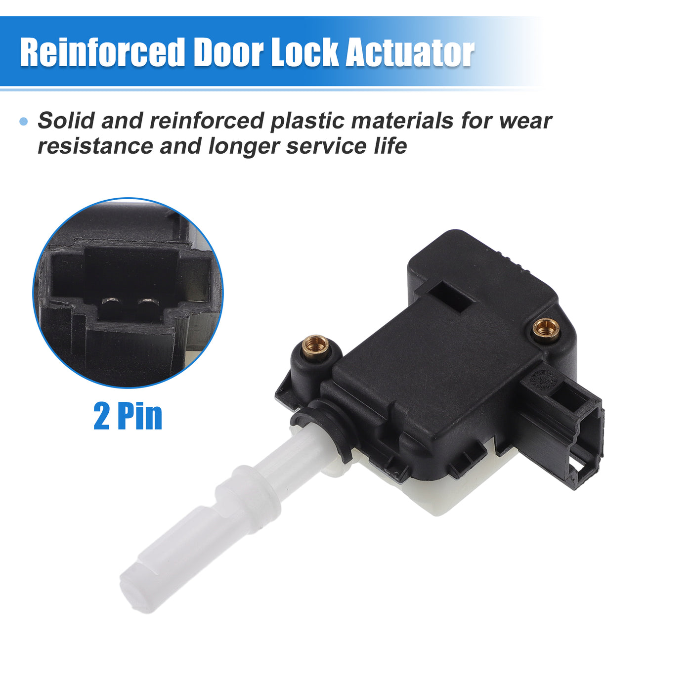 X AUTOHAUX Fuel Door Lock Actuator No.3B0959781D for Volkswagen Passat 2001-2005 for Volkswagen Touareg 2004-2010